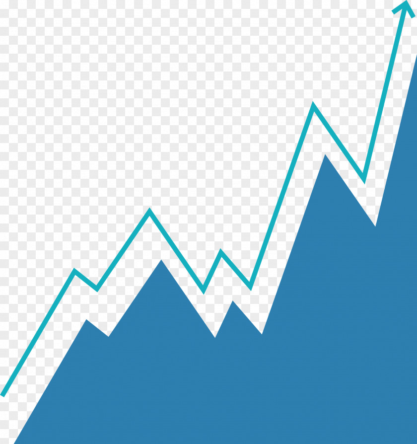 Blue Stock Market Analysis Chart Finance Icon PNG