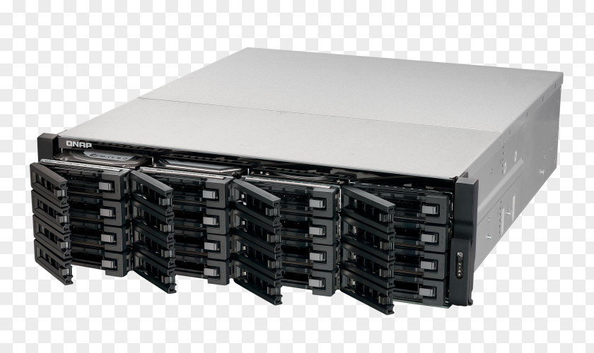 QNAP REXP-1220U-RP Network Storage Systems RAID Data Hard Drives PNG