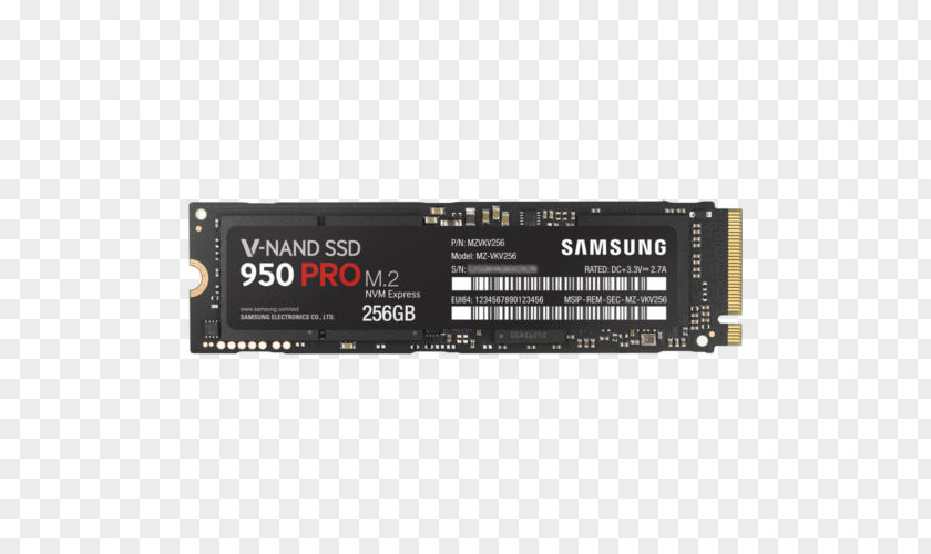 Samsung 950 PRO SSD NVM Express Solid-state Drive M.2 PCI PNG