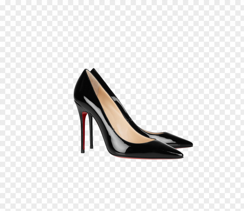 Black High Heels Dxe9colletage Court Shoe Patent Leather High-heeled Footwear PNG