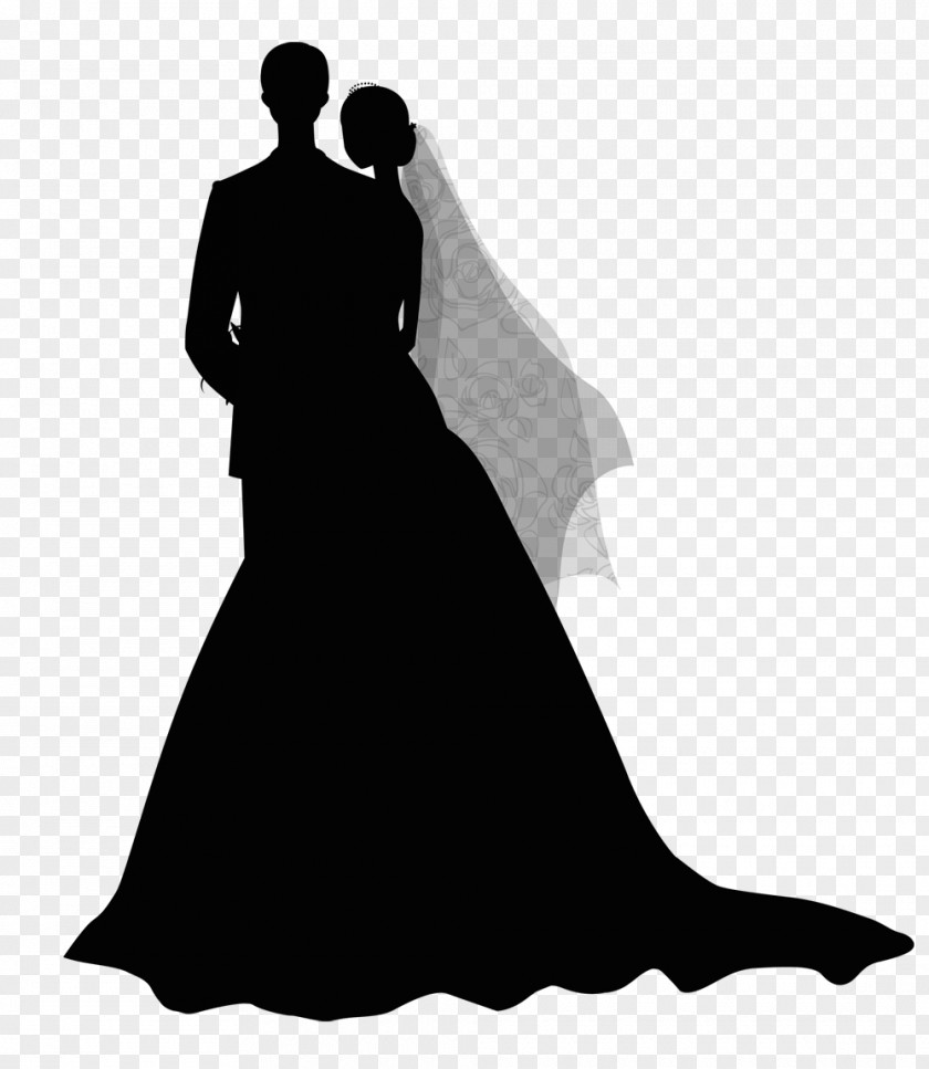 Bride Bridegroom Woman Silhouette PNG