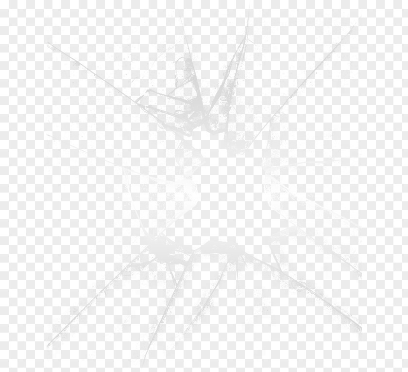 Broken Glass Pattern Black And White Line Angle Point PNG