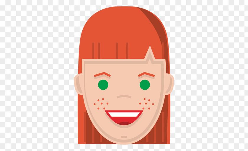 Hair Red Cheek Freckle PNG