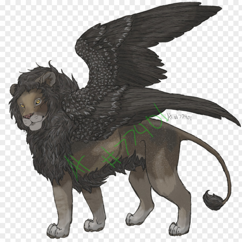 Winged Lion Cat Dog Canidae Mammal Wildlife PNG