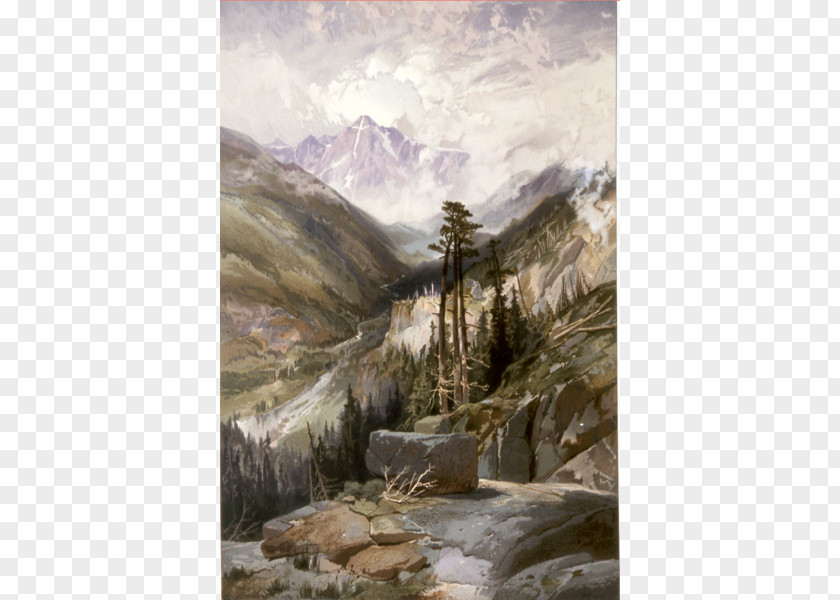 Painting Mountain Of The Holy Cross American Frontier Artist United States PNG