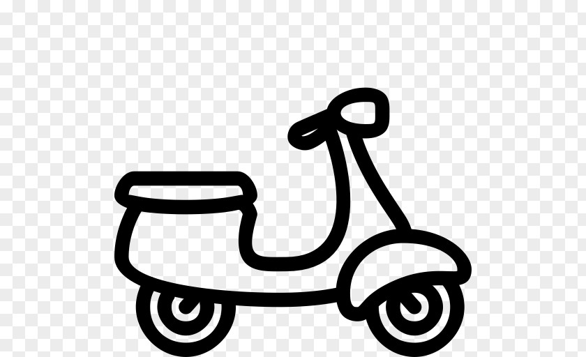 Scoter Outline Kick Scooter Motorcycle PNG