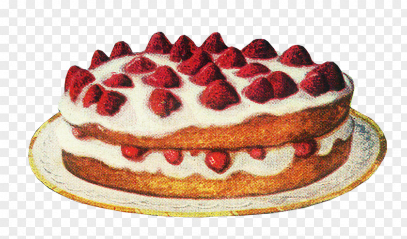 Strawberry Pie Sponge Cake Cheesecake Tart PNG