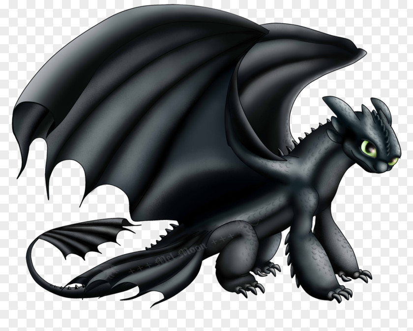 Toothless Dragon Character Drawing Art PNG