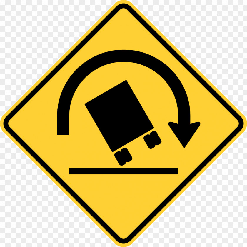 Truck Warning Sign Traffic Rollover Car PNG