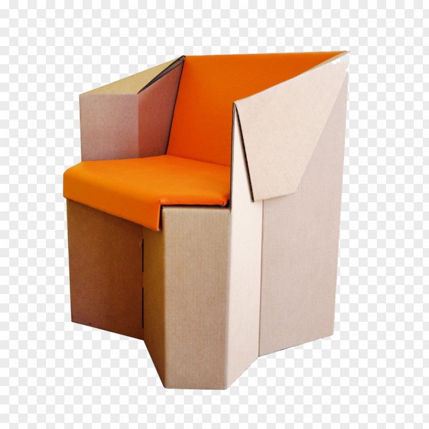 Chair Cardboard Furniture Designer PNG
