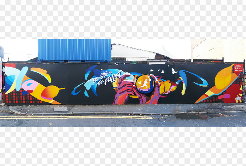 Graffiti Street Art Mural PNG