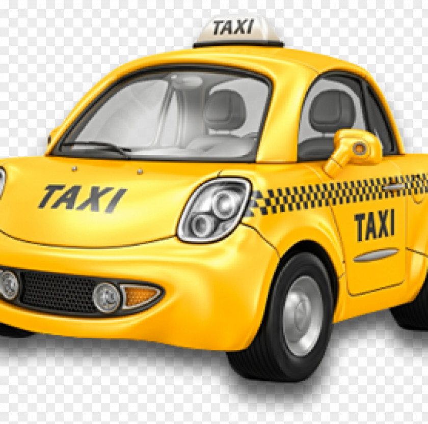Taxi Yellow Cab Car Clip Art PNG
