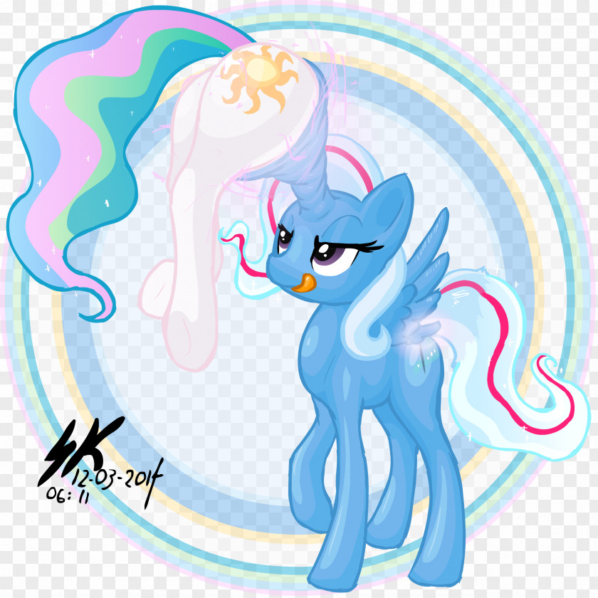 Blue Half Moon Pony Winged Unicorn Horse PNG