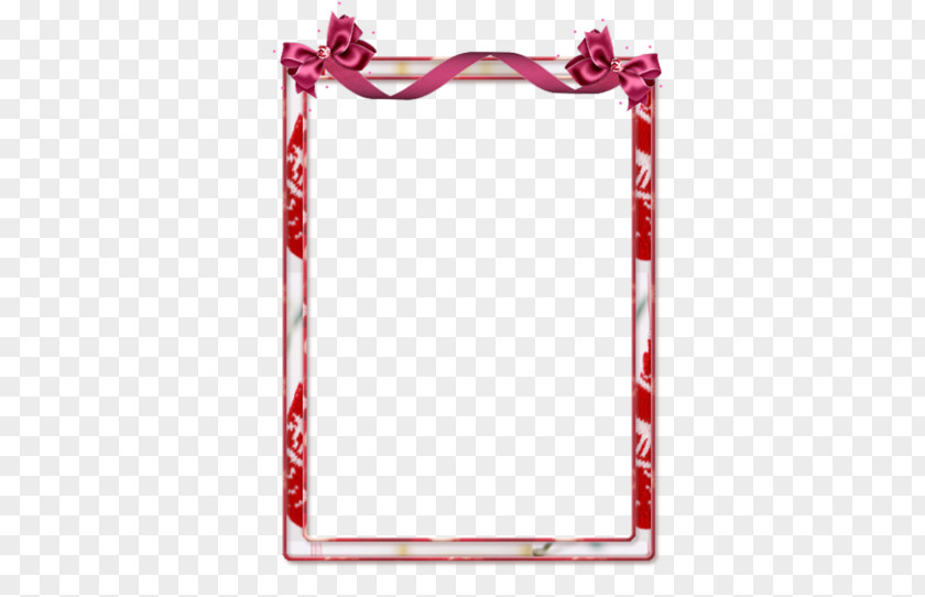 Pink Bow Decorative Borders Oman Picture Frame PNG