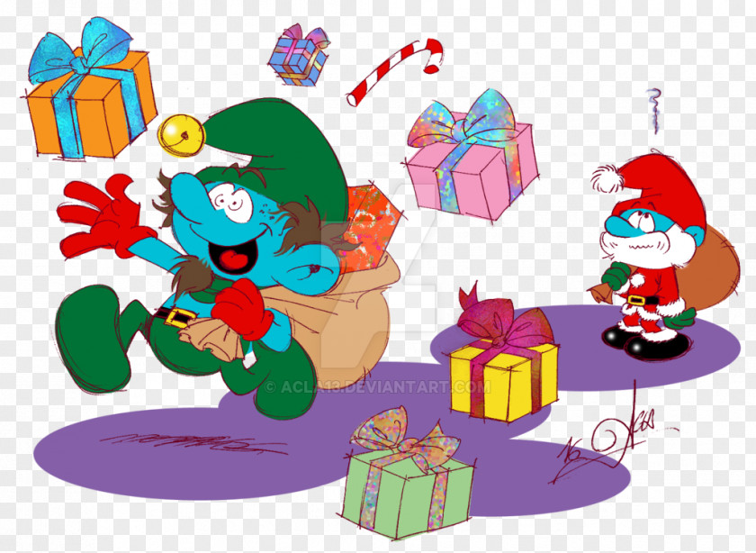 Santa Claus The Smurfs Hundredth Smurf Astrosmurf Christmas Day PNG
