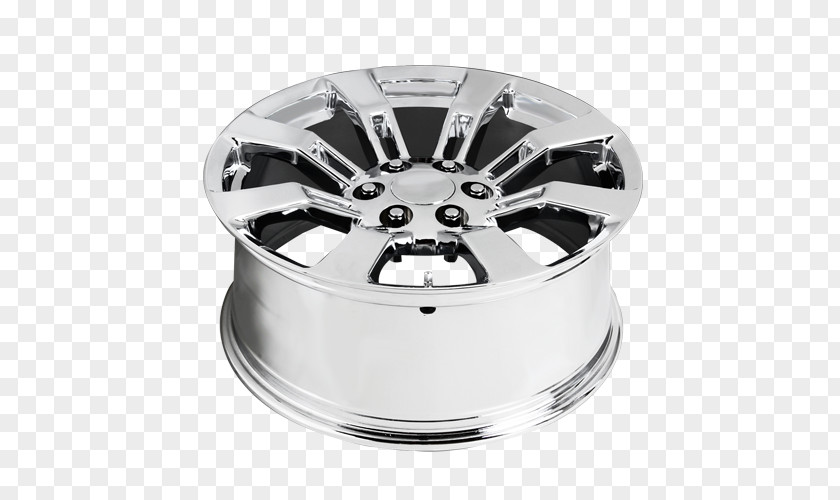 Silver Alloy Wheel Spoke Rim PNG