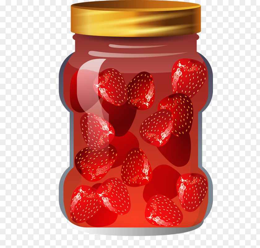 Strawberry Jar Varenye Clip Art PNG