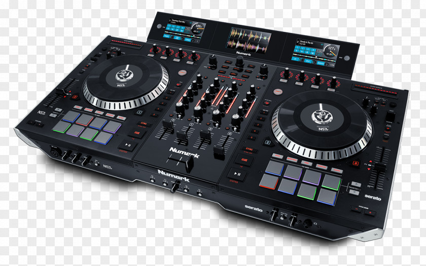Turntable DJ Controller Numark Industries NS7 III NS7III Disc Jockey PNG
