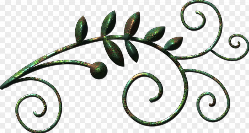 8 Leaf Plant Stem Body Jewellery Font PNG