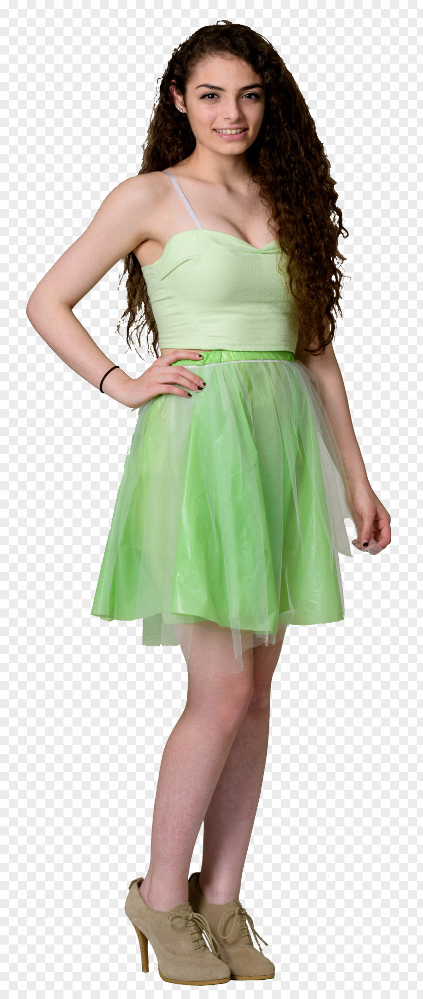 Dress Cocktail Photo Shoot Green PNG