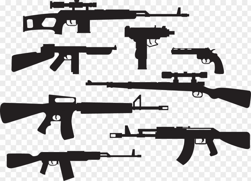 M16 Rifle AK-47 M4 Carbine Assault M14 PNG rifle carbine rifle, Military firearms clipart PNG