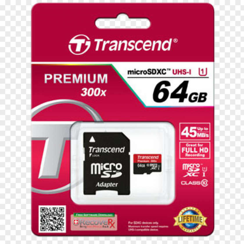 Sdhc MicroSD Flash Memory Cards Transcend Information Secure Digital Computer Data Storage PNG