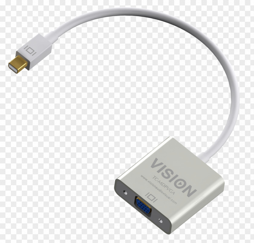 .vision VGA Connector Mini DisplayPort Adapter Electrical Cable PNG