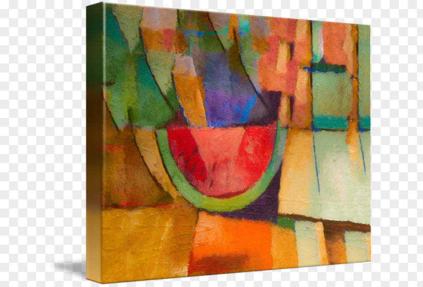 Watermelon Decoration Modern Art Cubism The Hallucinogenic Toreador Acrylic Paint Painting PNG