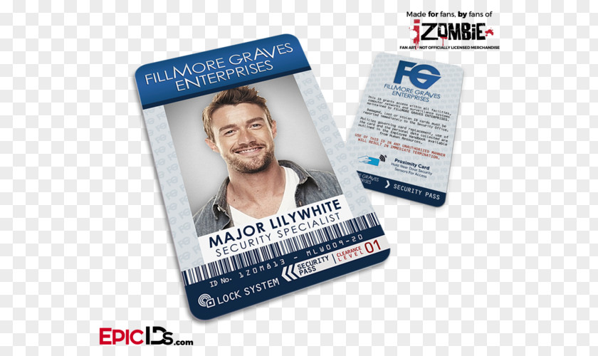 Fillmore Major Lilywhite Clive Babineaux Identity Document PASS ID Cosplay PNG