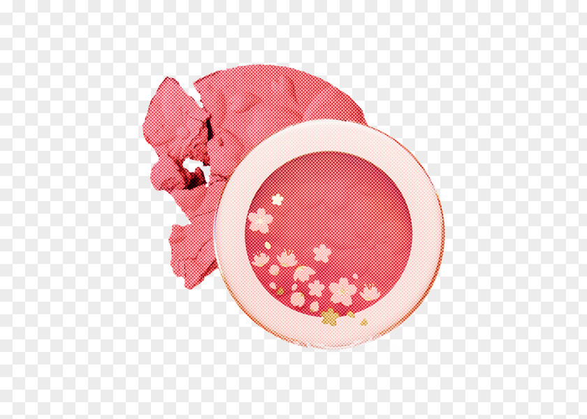 Oval Plate Pink Circle PNG