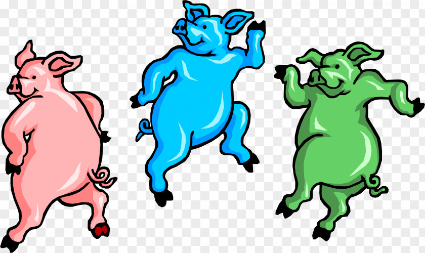 Pig Dance Cartoon Clip Art PNG