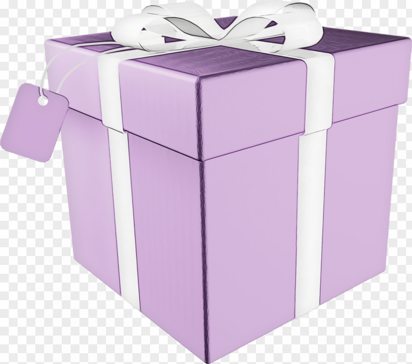 Wedding Favors Box Purple Violet Lilac Pink Present PNG