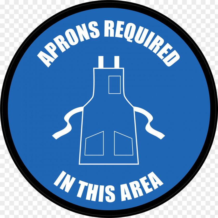 Average Icon Logo Aprons Required In This Area Floor Sign Personal Protective Equipment Brand PNG