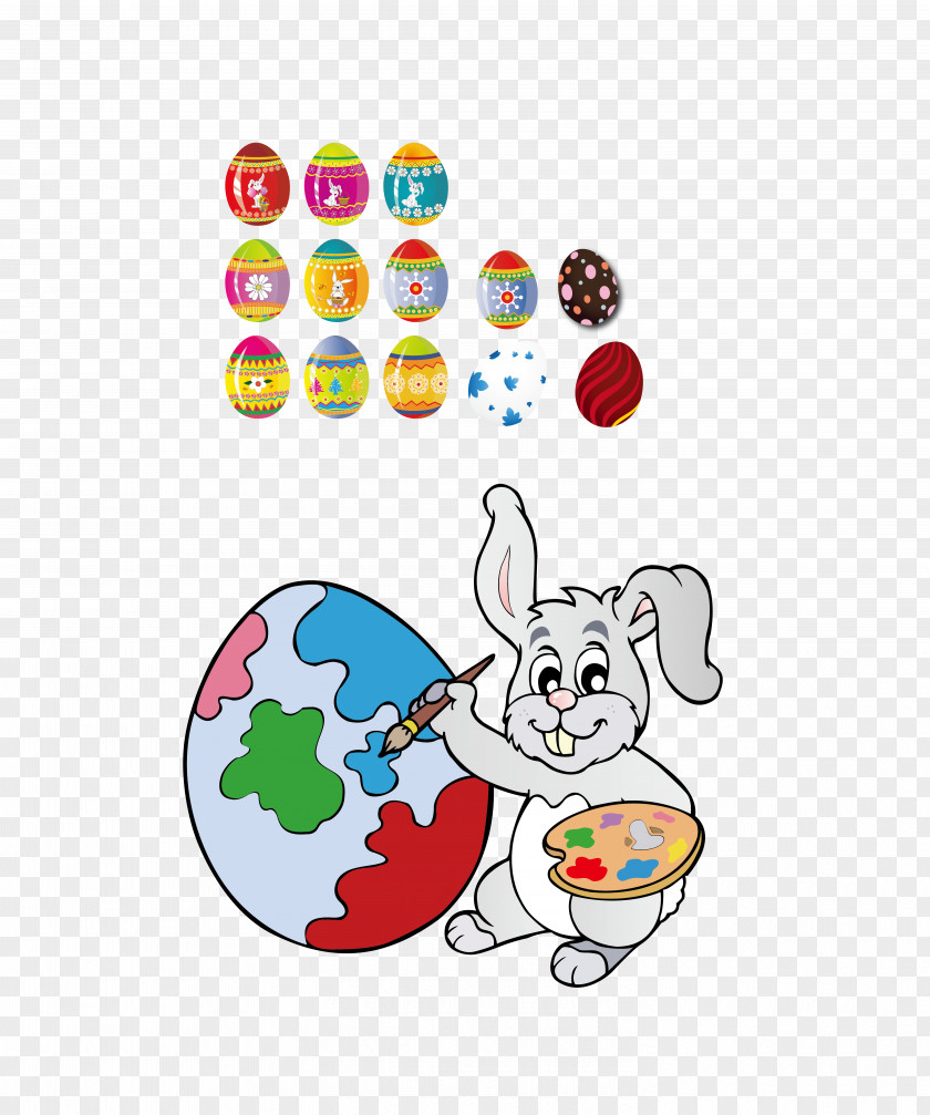 Easter Bunny Egg Rabbit Illustration PNG