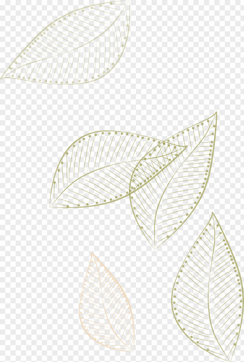 -painted Leaves Floating Paper White Pattern PNG