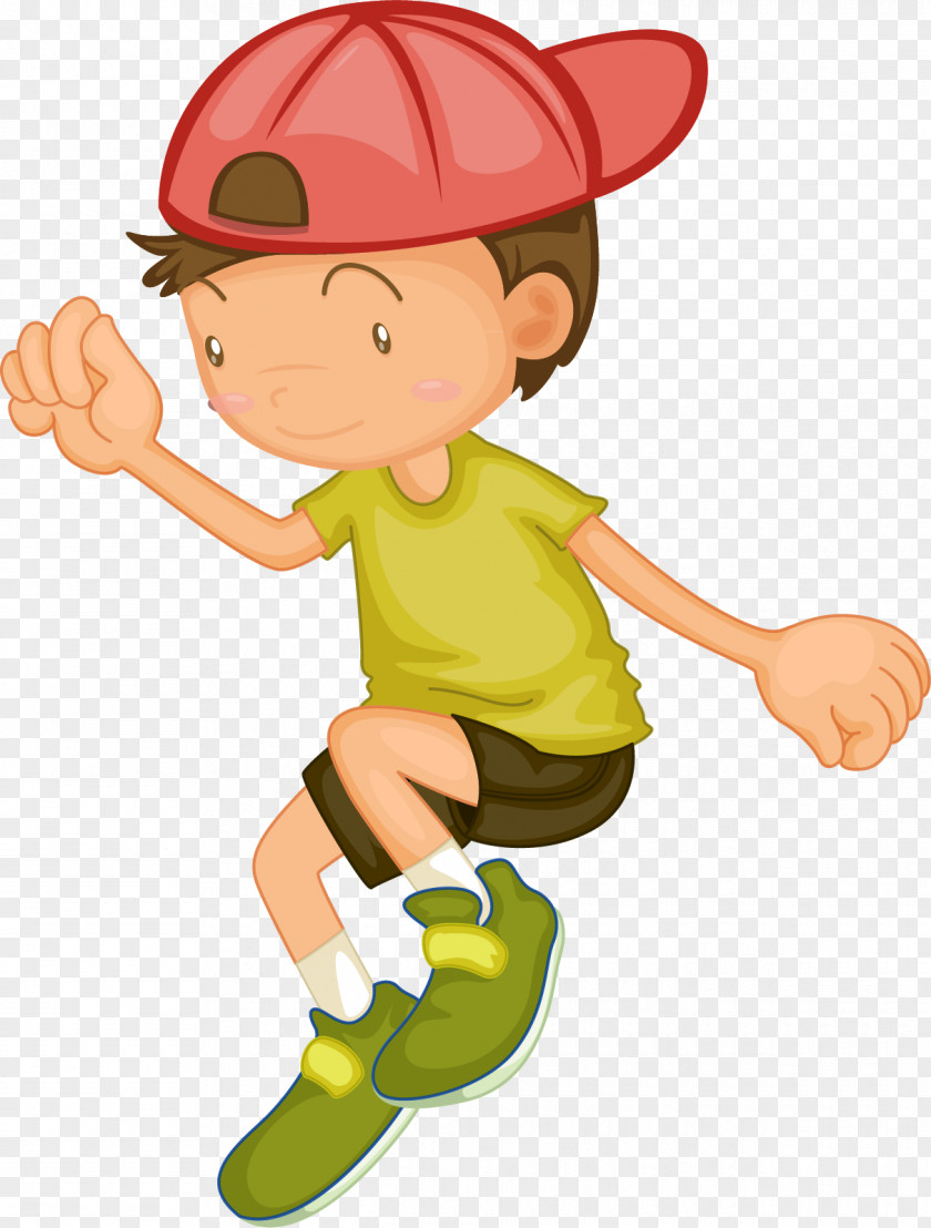 Cartoon Child Material Playground Slide Illustration PNG