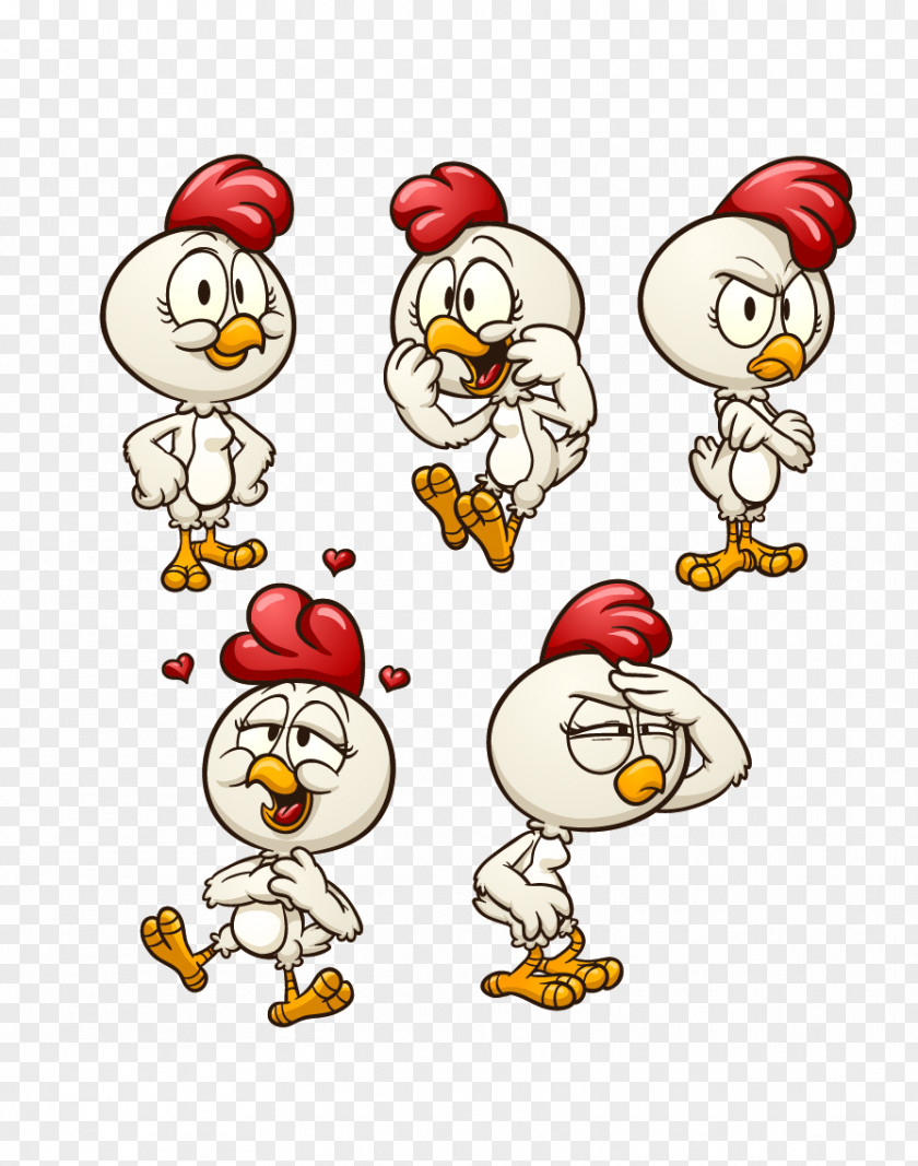 Chicken Cartoon Illustration PNG