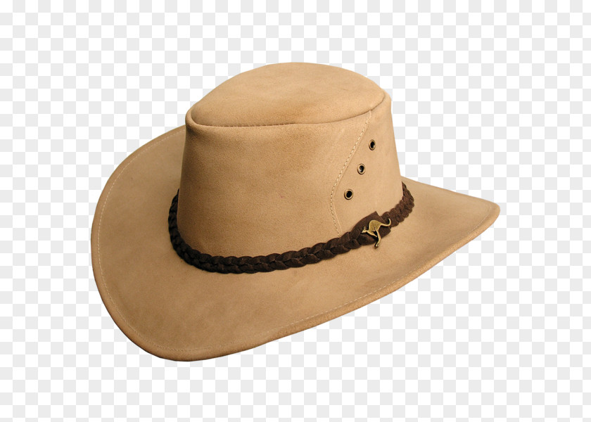 Hat Leather Suede Buckskin Alice Springs PNG