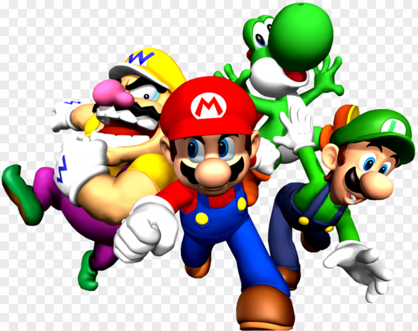 Mario Bros Bros. & Yoshi Luigi New Super PNG