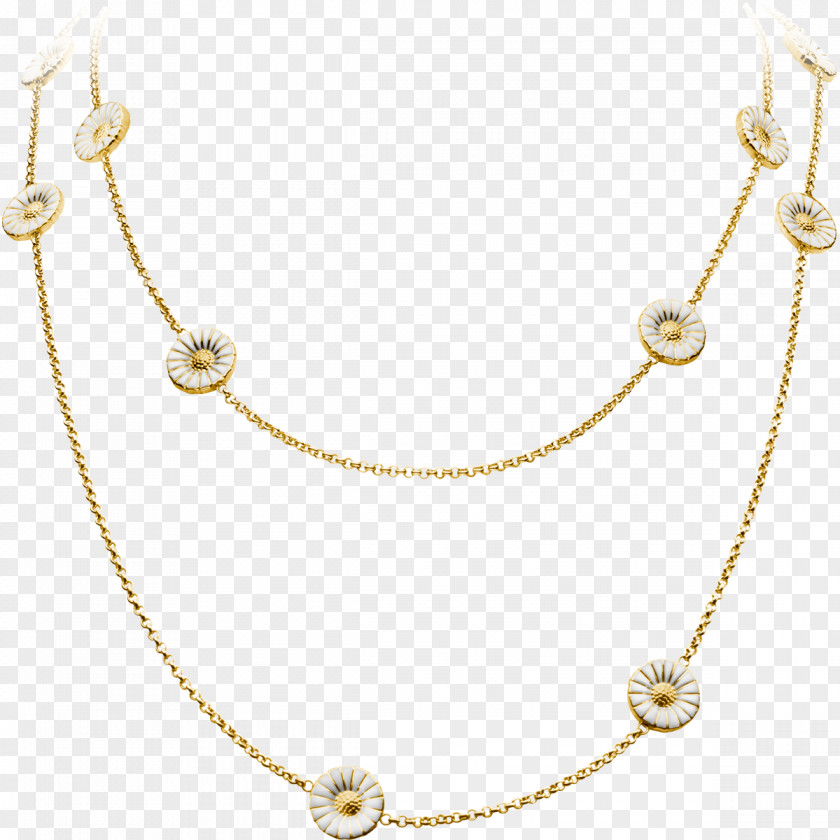 Necklace Georg Jensen Daisy Silver Jewellery Pendant PNG