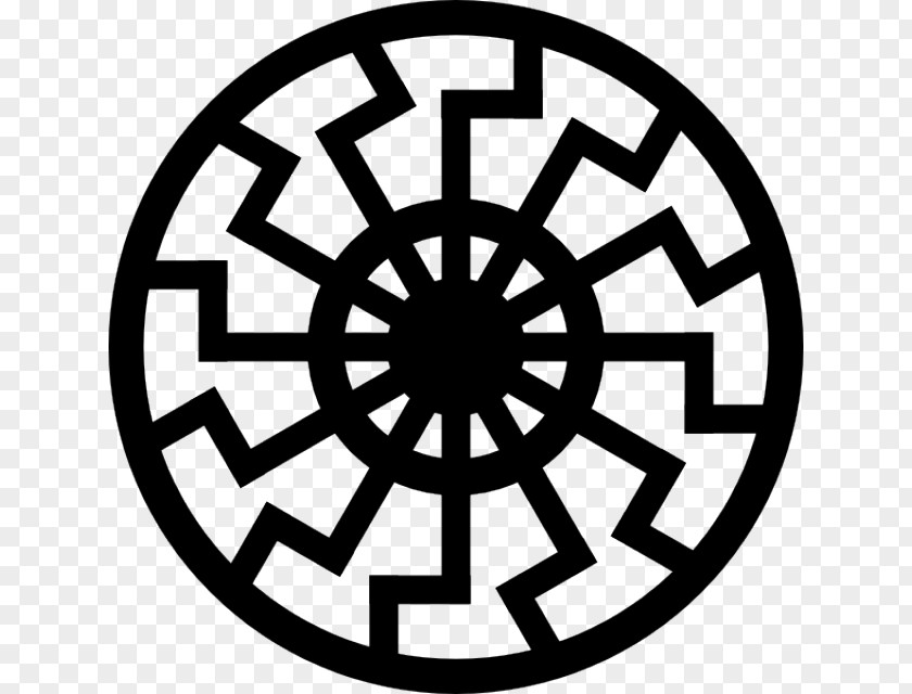 Symbol Tribal Wewelsburg Black Sun Solar Cross PNG