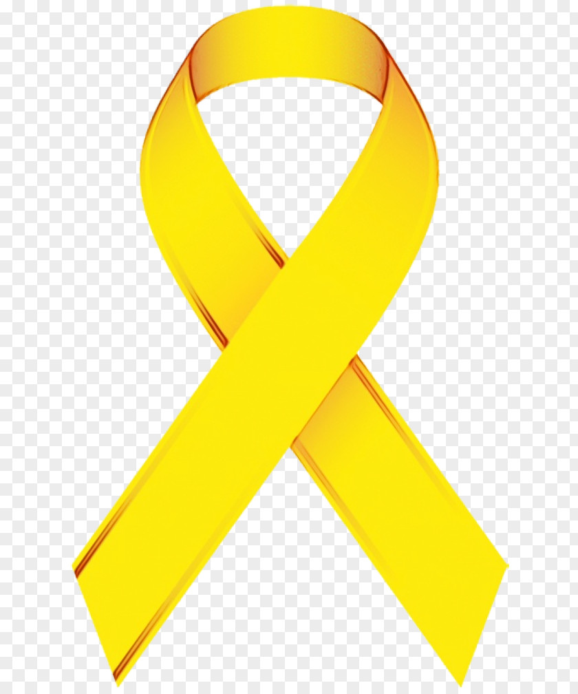 Yellow Line Ribbon PNG