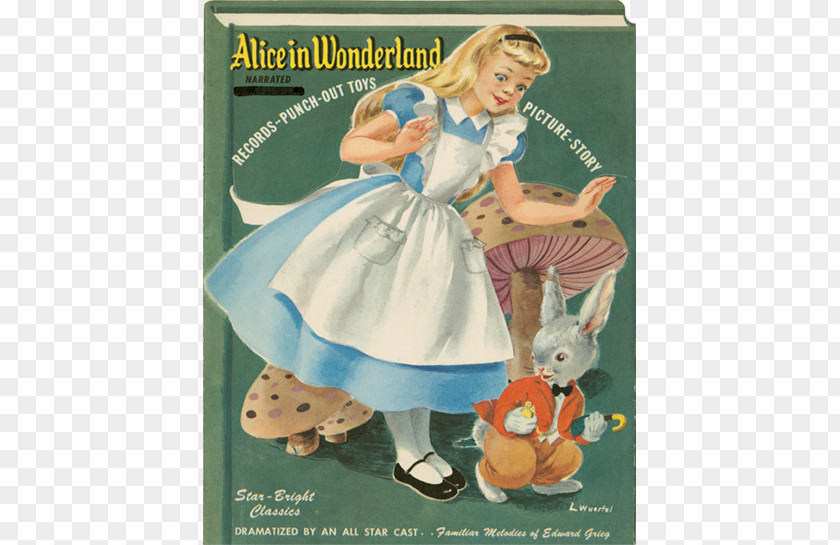 Alice In Wonderland Book Figurine Doll Toddler PNG