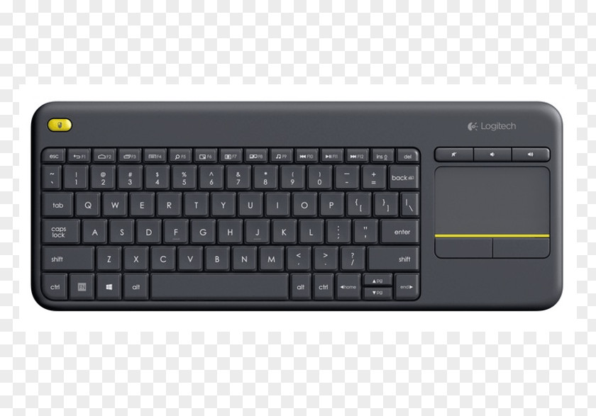 Computer Mouse Keyboard Logitech K400 Plus Touchpad Wireless PNG
