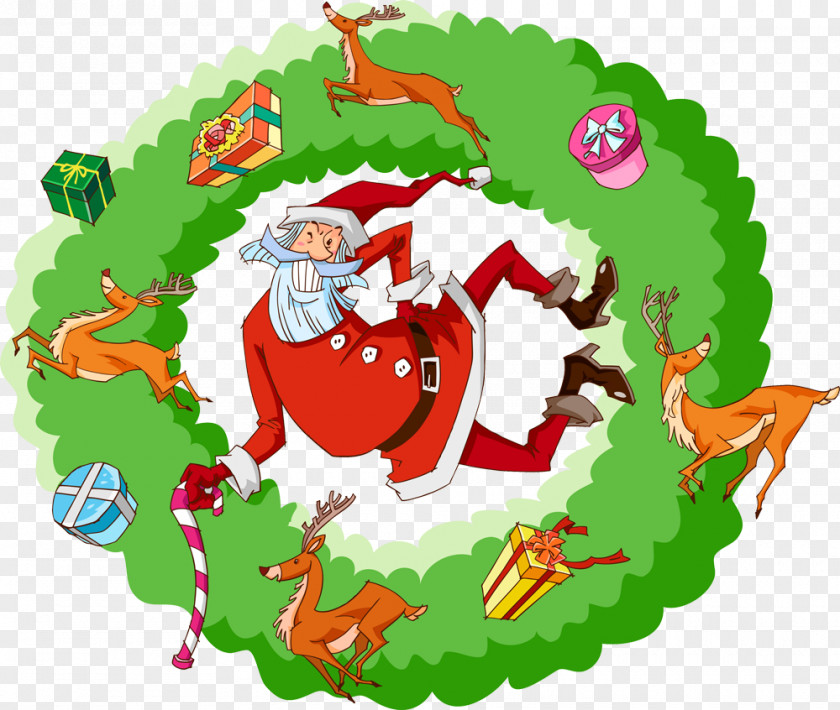 Santa Claus Clip Art Reindeer Vector Graphics Christmas Day PNG