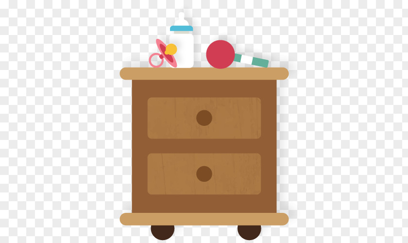 Vector Baby Bedside Nightstand Table Cabinetry PNG