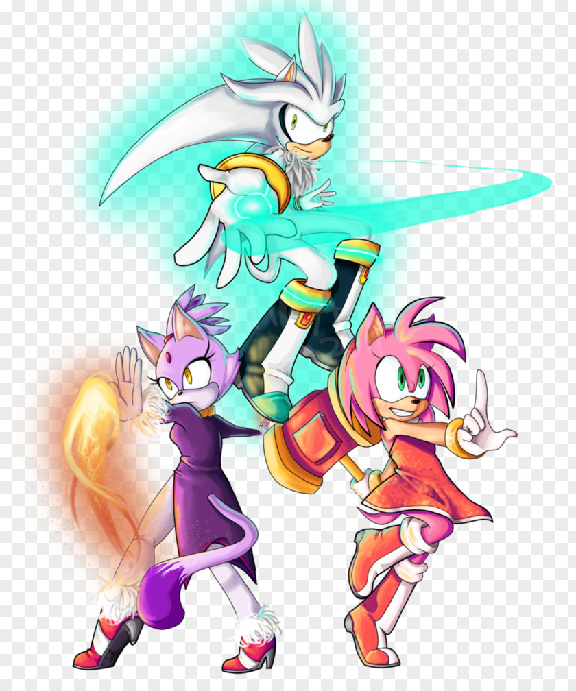 Silver Amy Rose Sonic Riders Heroes Shadow The Hedgehog PNG
