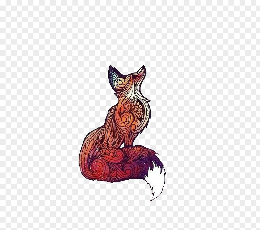 Fox Drawing Art Tattoo PNG