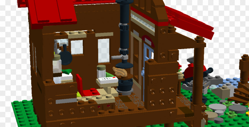Lakeside Cabin LEGO Digital Designer House Lego Ideas Minifigure PNG