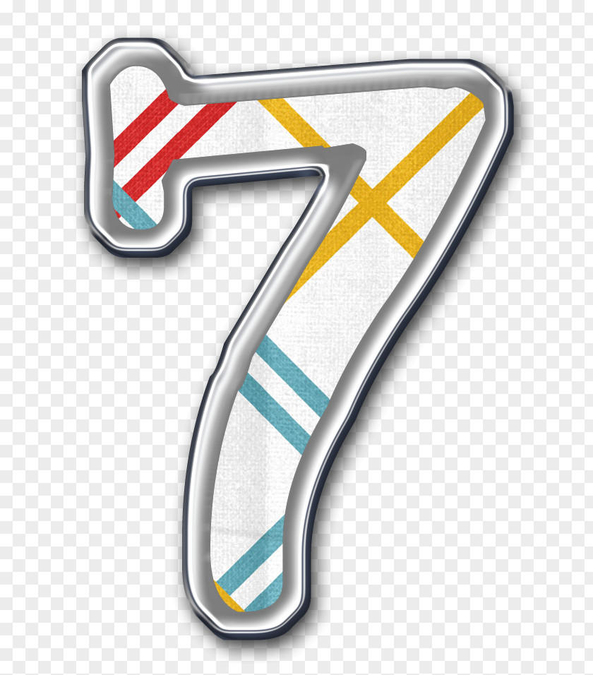 Number 7 Numerical Digit Symbol Digital Data PNG
